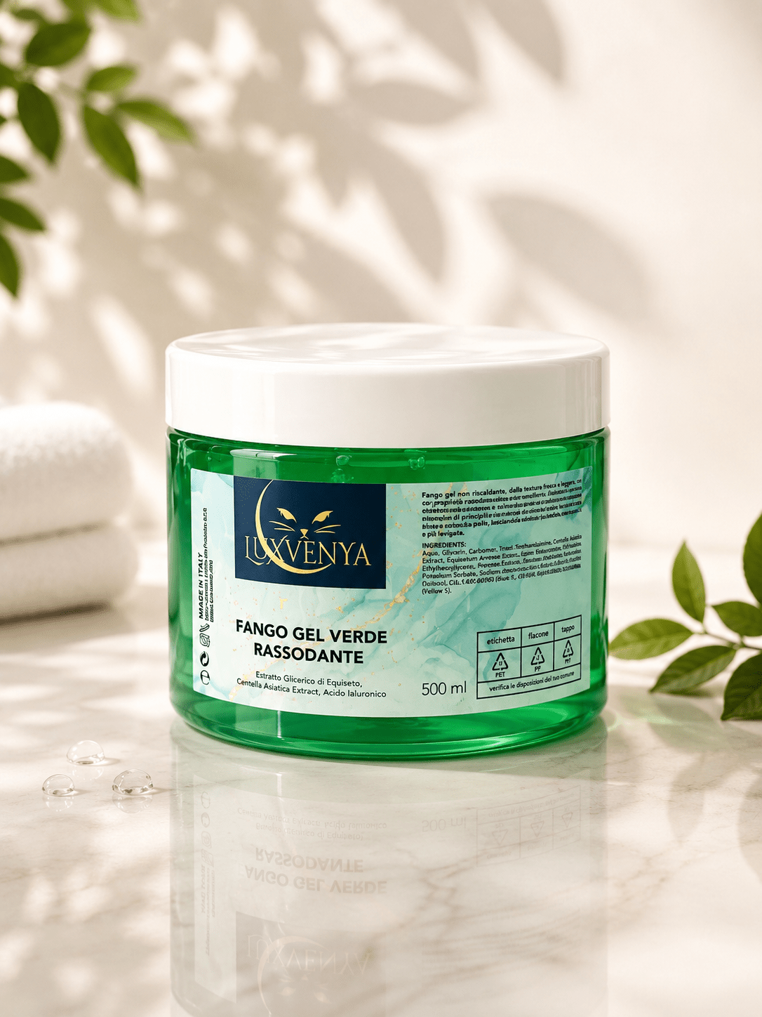 Fango Gel Verde Rassodante Luxvenya - Luxvenya Beauty
