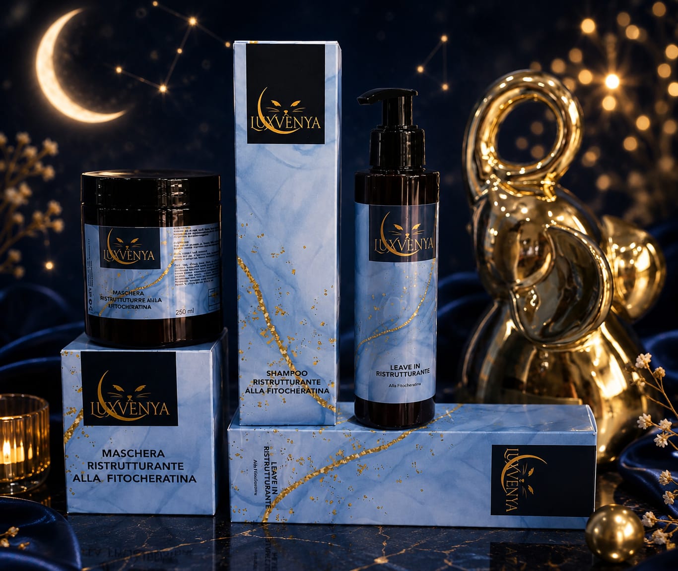 Linea Ristrutturante Alla Fitocheratina - Luxvenya Beauty